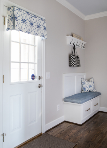Laundry Room With Stationary Panel And Custom Pillow