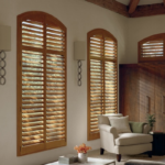 Real Wood Arch Top Shutter 1