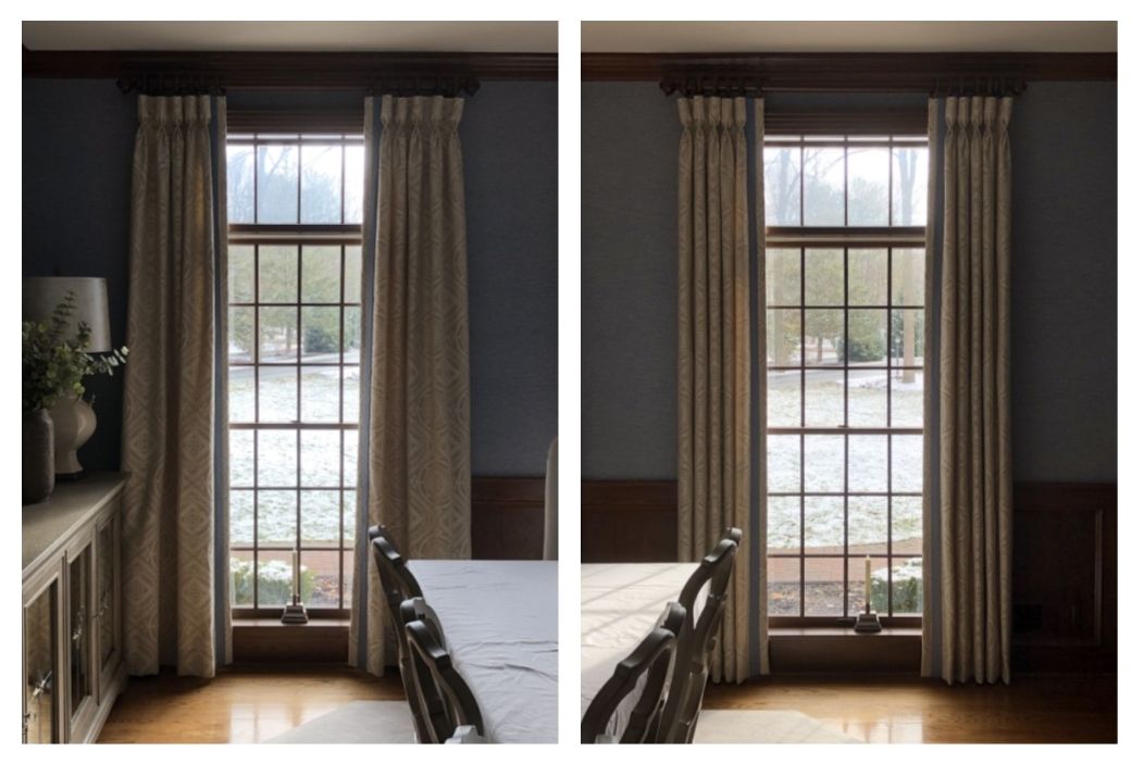 ripplefold drapery: what you need to know - parkway... What is Flaring? - Parkway Window Works