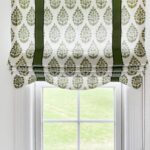 Indoor patterned shade on a window