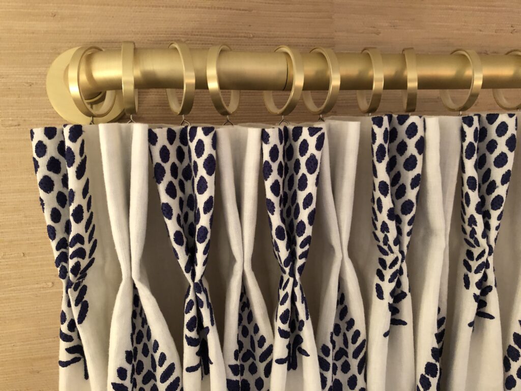 Pleating to fabric patterns lets the design shine