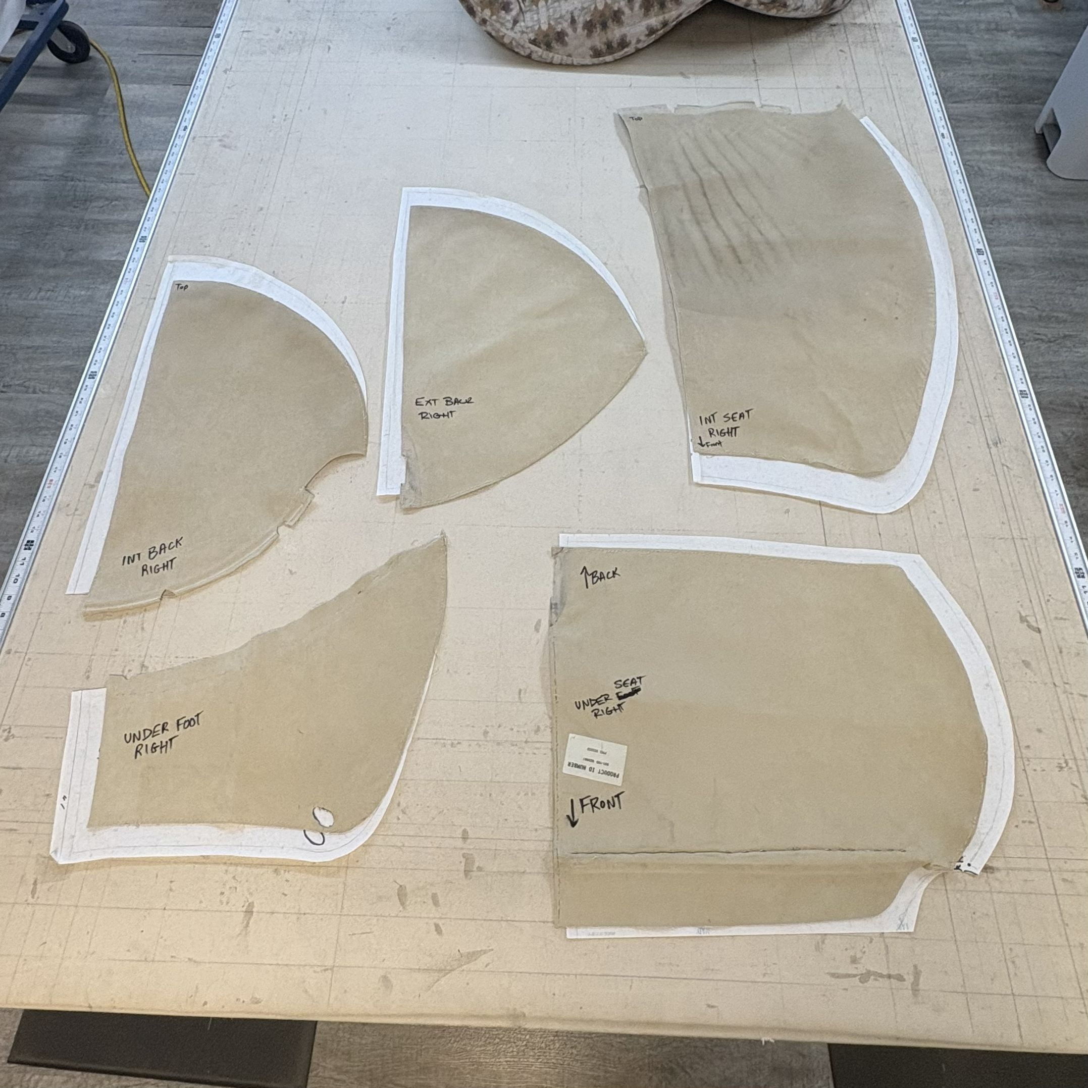 Pattern pieces