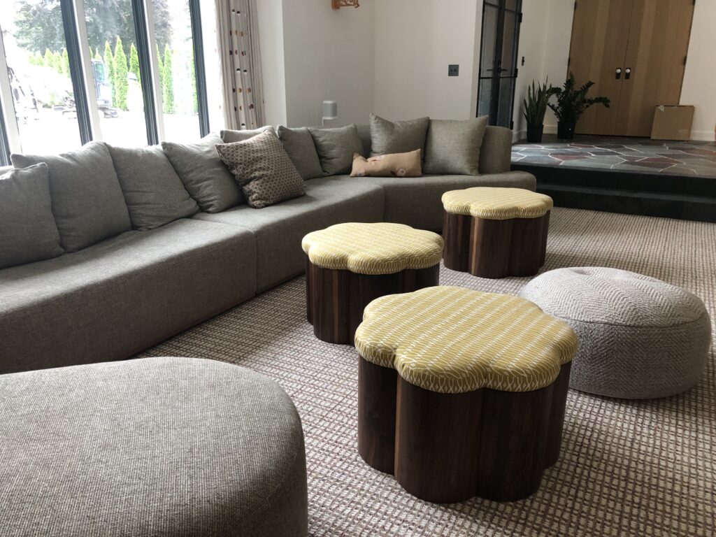 Flower ottomans
