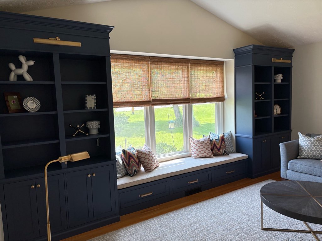Cordless woven wood shades